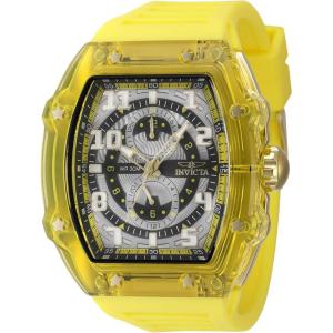 Invicta Racing Men 48.5mm dial VH61 Quartz(Grey  Yellow)