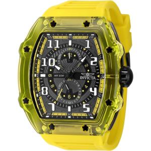 Invicta Racing Men 48.5mm dial VH61 Quartz(Yellow  Dark Grey)