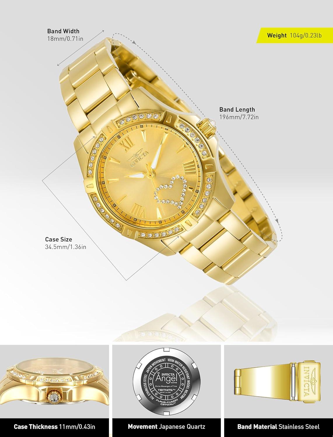 image:imageInvicta Angel 21384 Womens Quartz Watch 34 mmQuartz Movement