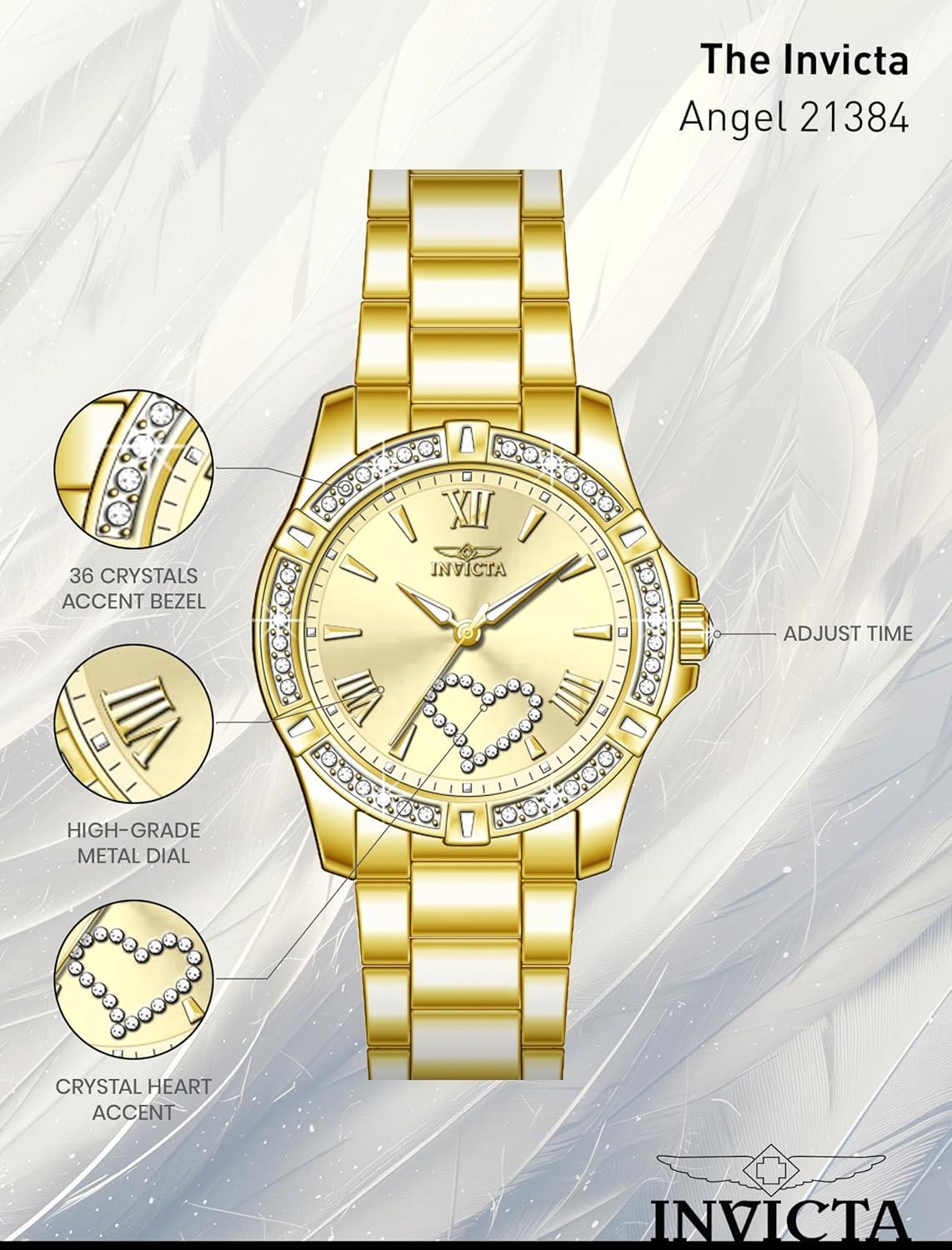 image:imageInvicta Angel 21384 Womens Quartz Watch 34 mmQuartz Movement