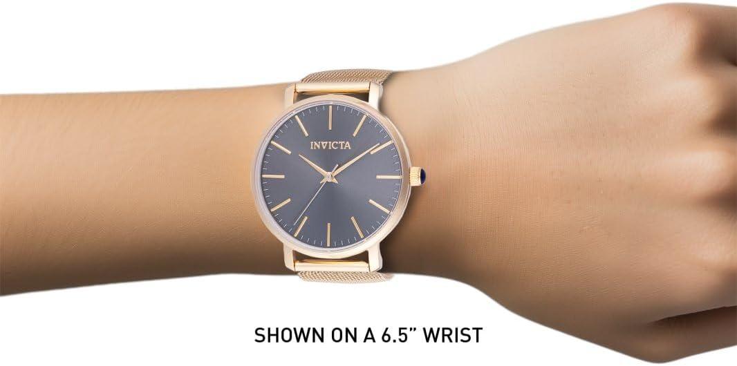 image:imageInvicta Angel Lady 38mm Stainless Steel Gold Charcoal dial PC21J Quartz
