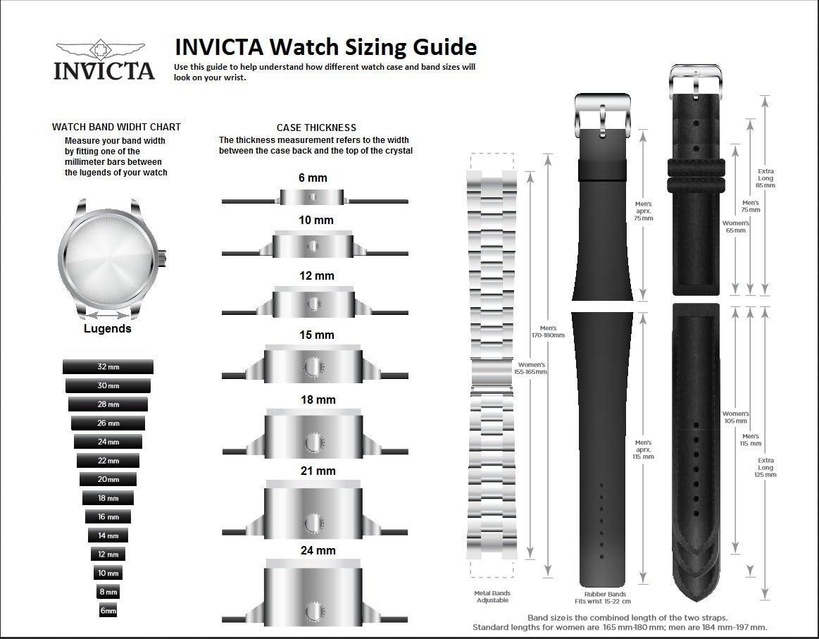 image:imageInvicta Mens 0764 IForce Stainless Steel Watch with Black Leather Band10491