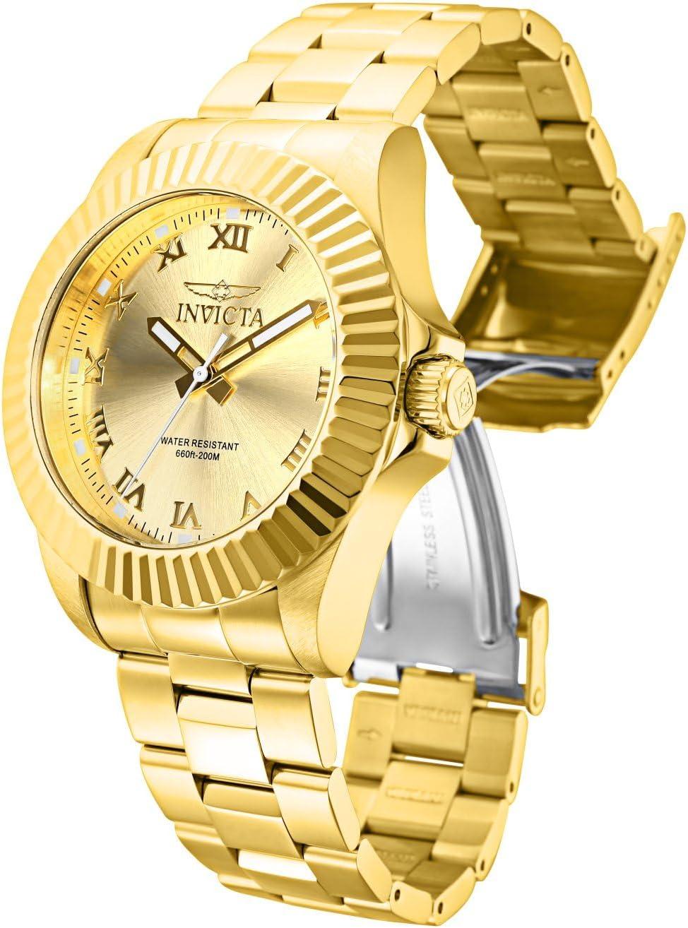 image:imageInvicta Mens 16739 Pro Diver Analog Display Swiss Quartz Gold Watch