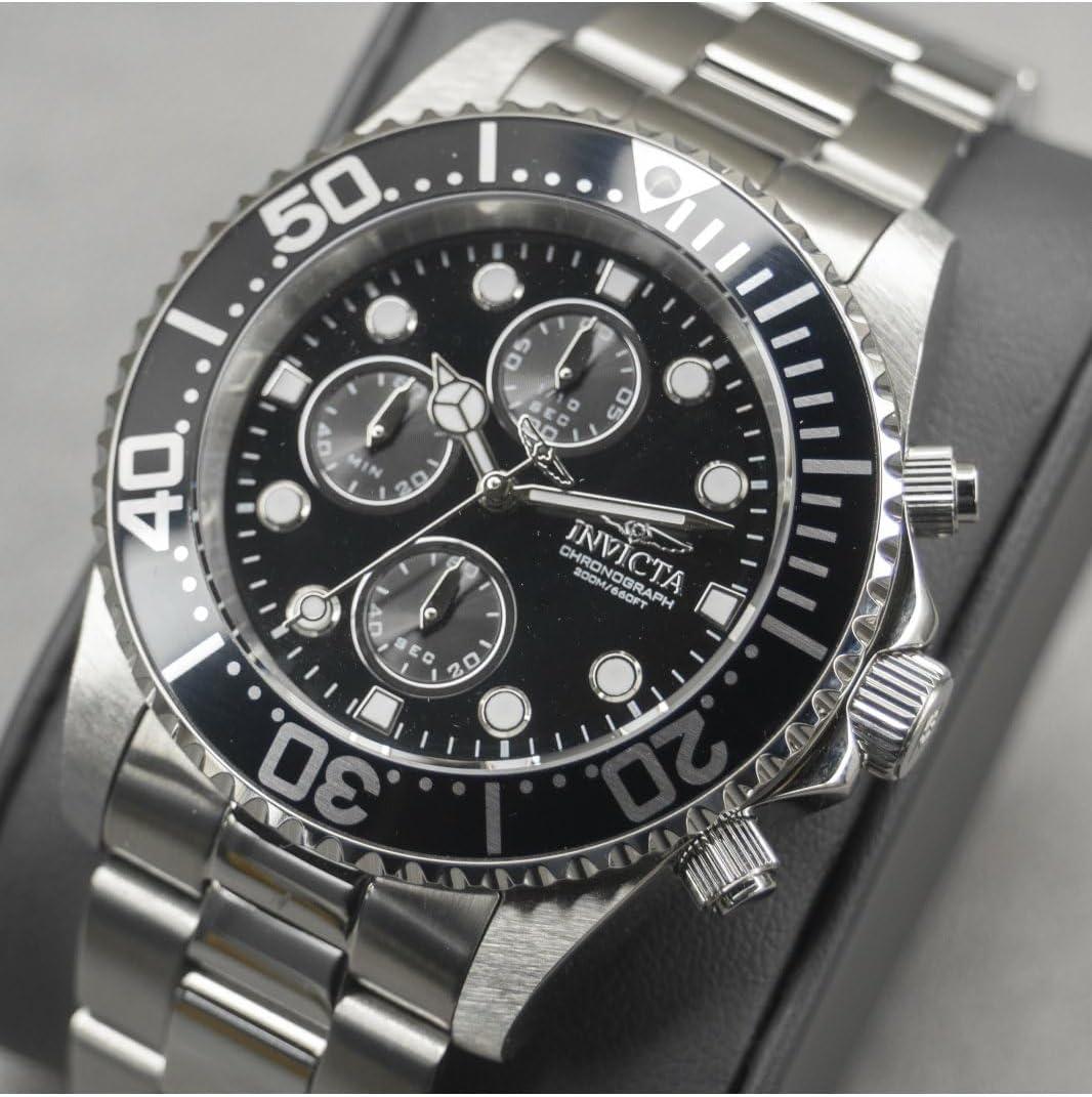 image:imageInvicta Mens 1768 Pro Diver Collection Stainless Steel Watch with Black Dial1768