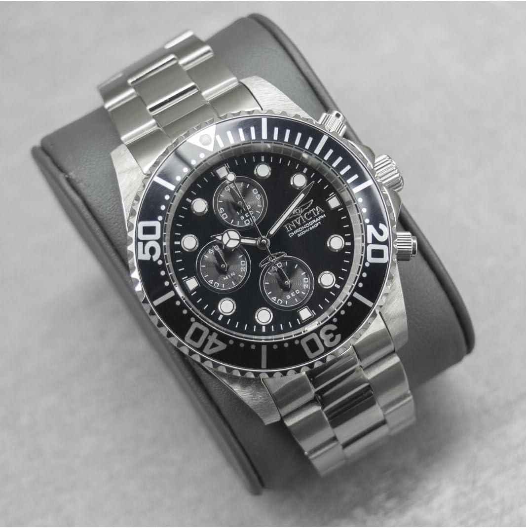 image:imageInvicta Mens 1768 Pro Diver Collection Stainless Steel Watch with Black Dial1768