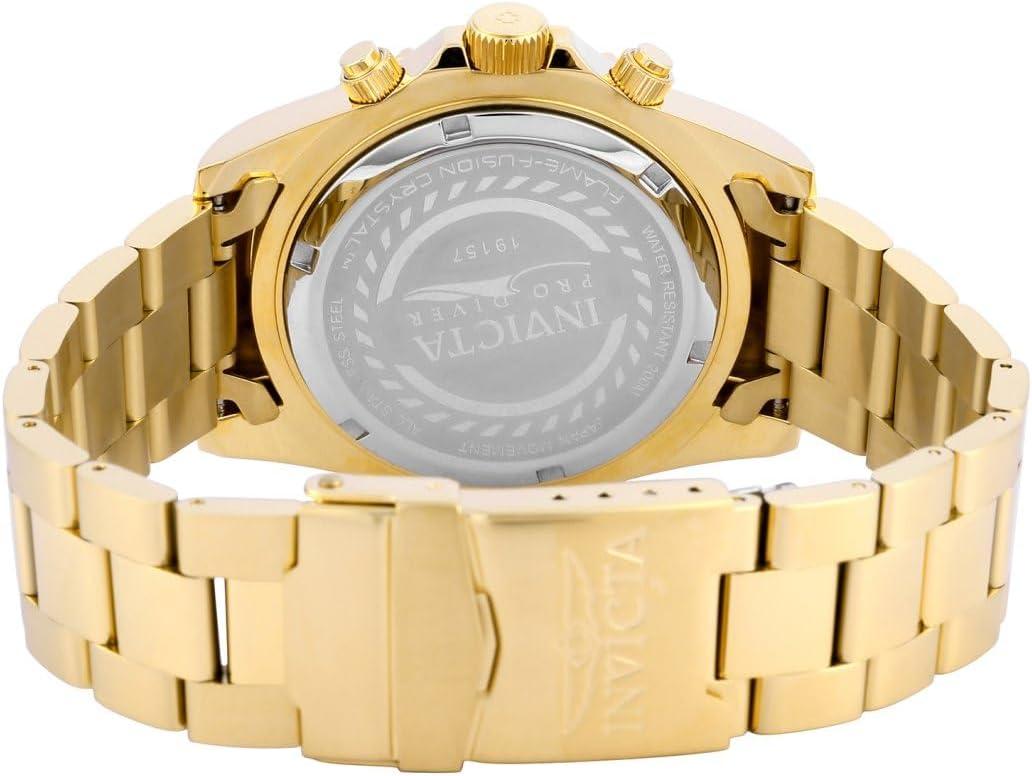 image:imageInvicta Mens 19157 Pro Diver Analog Display Japanese Quartz Gold Watch19157