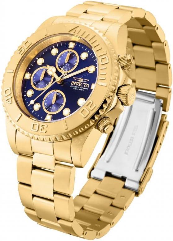image:imageInvicta Mens 19157 Pro Diver Analog Display Japanese Quartz Gold Watch19157