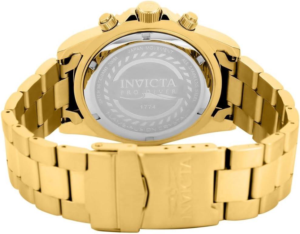 image:imageInvicta Mens 19157 Pro Diver Analog Display Japanese Quartz Gold WatchDiver Quartz Movement