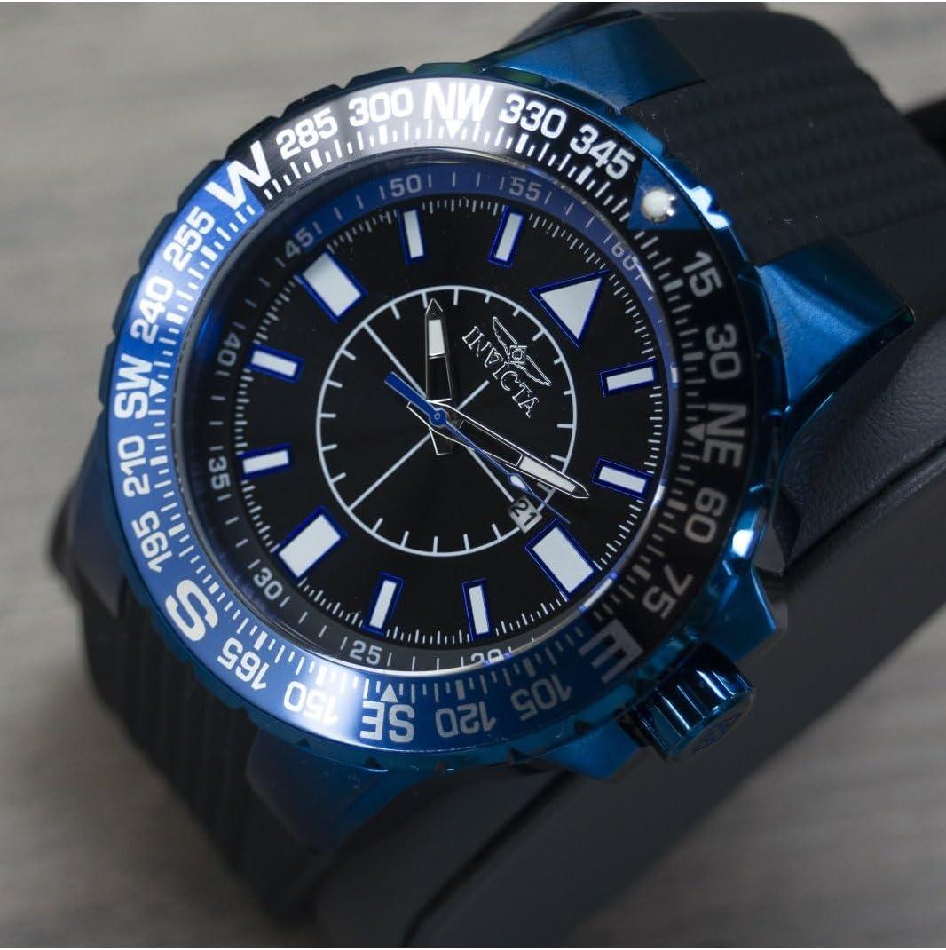 image:imageInvicta Mens 19269 Aviator Analog Display Japanese Quartz Black Watch