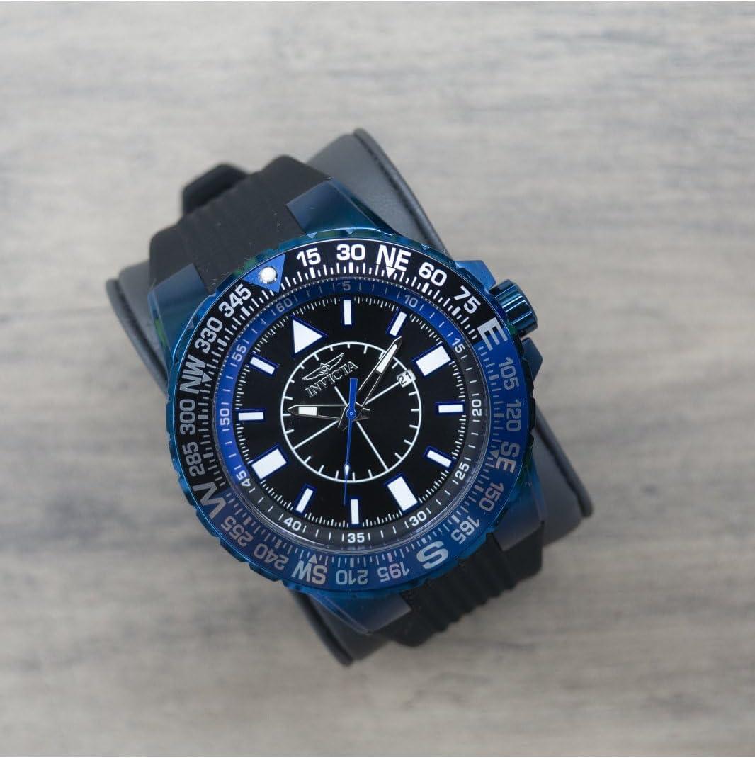 image:imageInvicta Mens 19269 Aviator Analog Display Japanese Quartz Black Watch