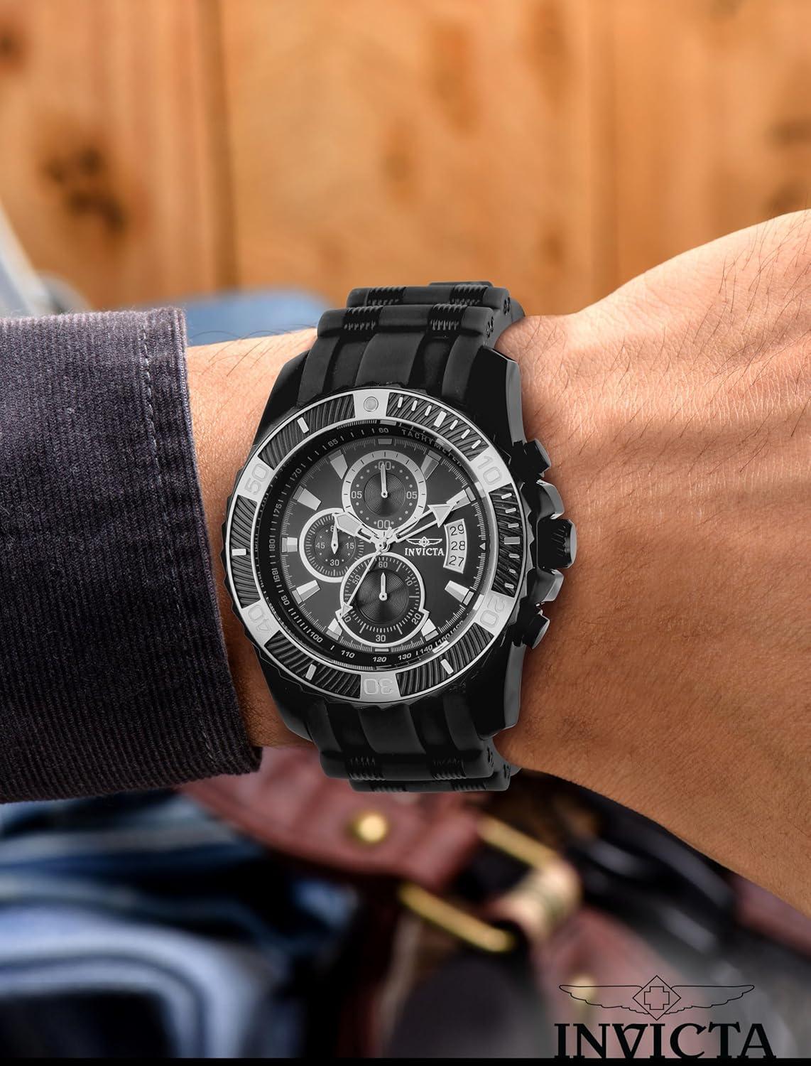 image:imageInvicta Mens 22433 Pro Diver Analog Display Quartz Black Watch