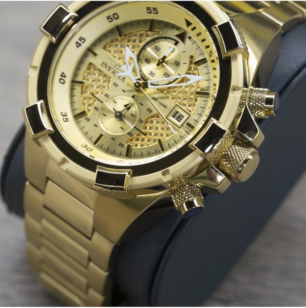 image:imageInvicta Mens 28122 Aviator Analog Display Quartz Gold Watch