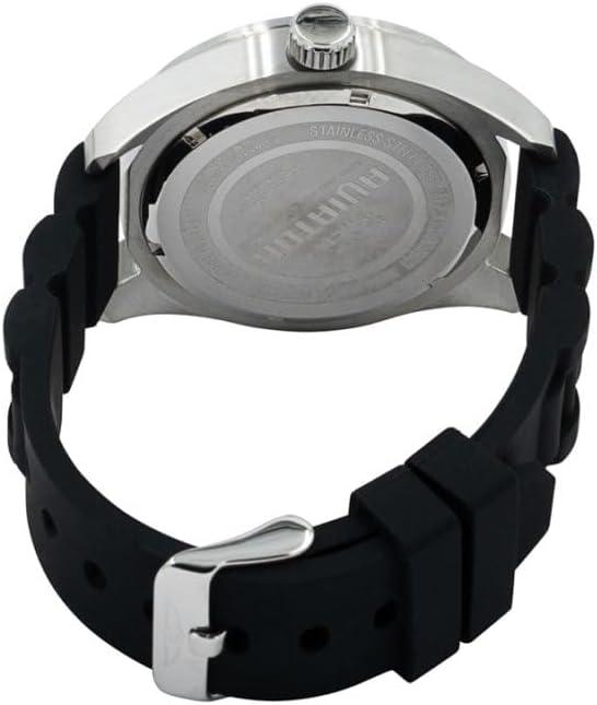 image:imageInvicta Mens 38402 Aviator Silver Black Tone DayDate 45MM Case 100M WR Tachymeter Watch