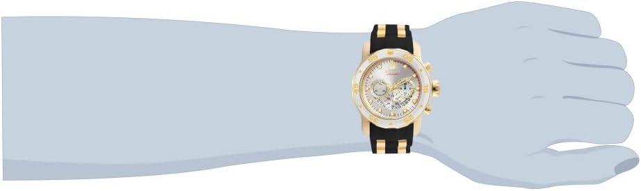 image:imageInvicta Mens 6985 Pro Diver Collection Chronograph Silver Dial Black Polyurethane Watch