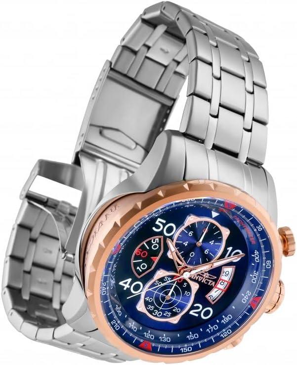 image:imageInvicta Mens Aviator Analog Display Japanese Quartz WatchRose Gold Stainless Steel
