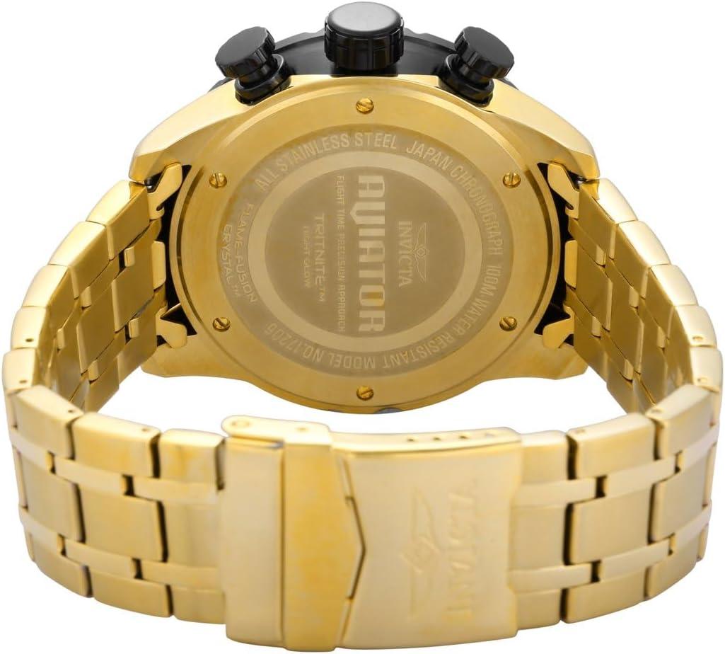 image:imageInvicta Mens Aviator Analog Display Japanese Quartz WatchStainless Steel