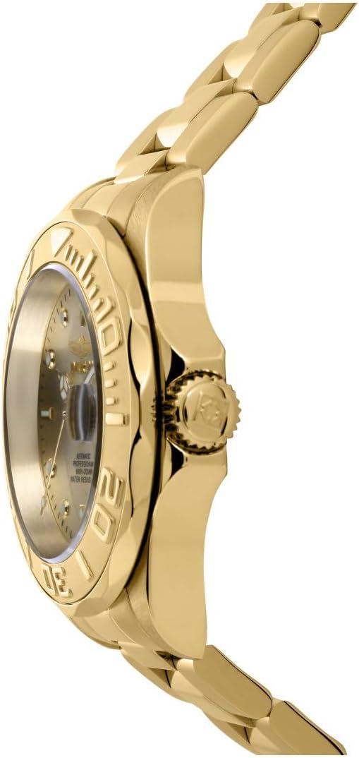 image:imageInvicta Mens Pro Diver Automatic Watch with Gold Tone Stainless Steel Band Gold Model 9010