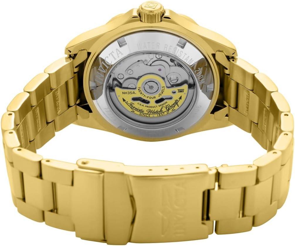 image:imageInvicta Mens Pro Diver Automatic Watch with Gold Tone Stainless Steel Band Gold Model 9010