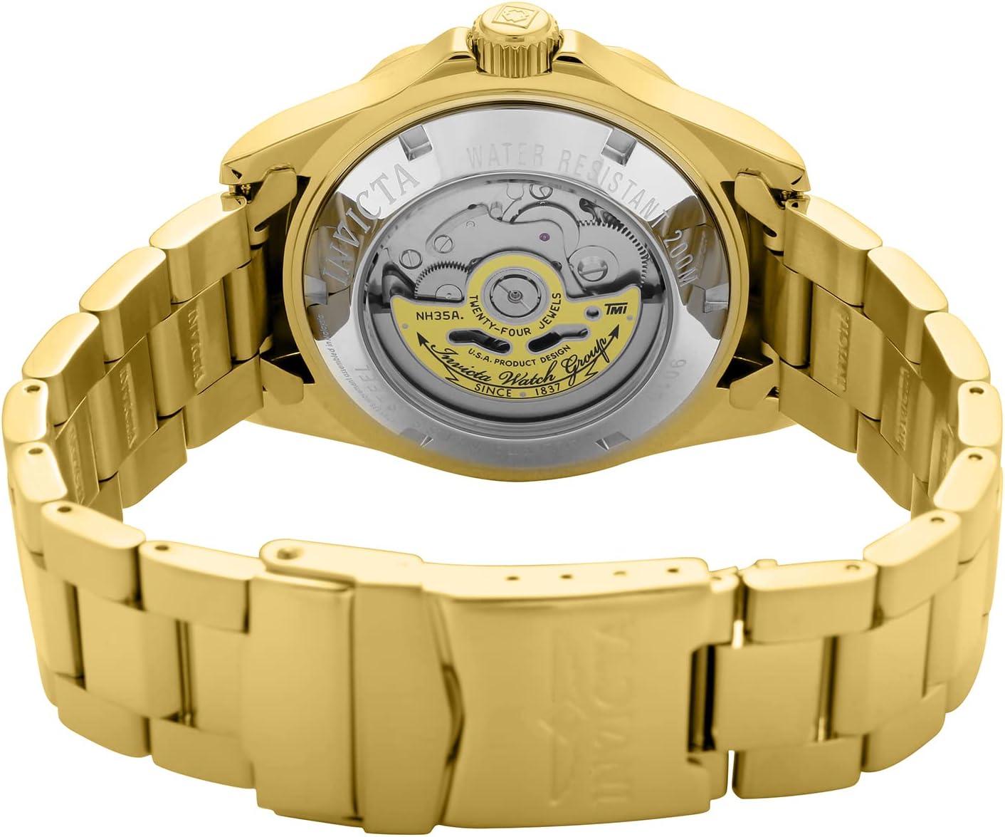 image:imageInvicta Mens Pro Diver Automatic Watch with Gold Tone Stainless Steel Band Gold Model 9010