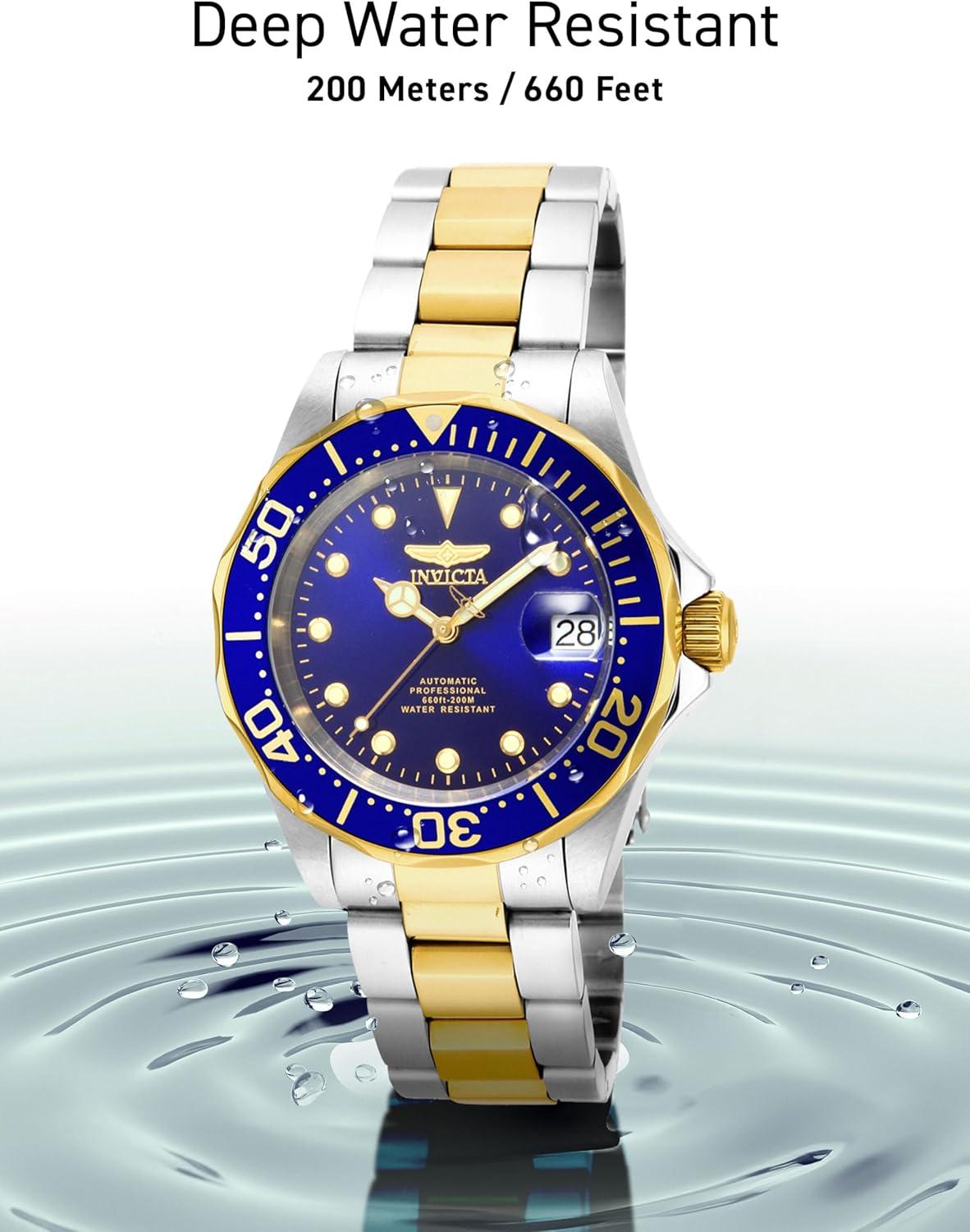image:imageInvicta Mens Pro Diver Collection Automatic WatchGold Stainless Steel