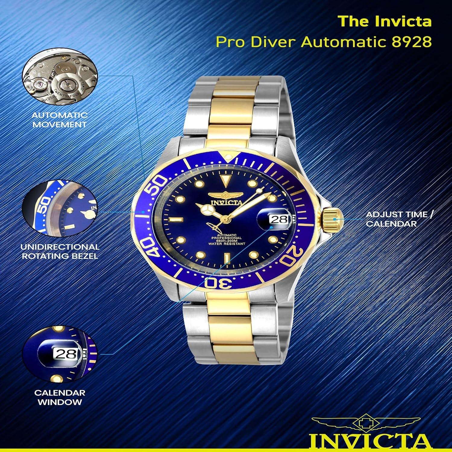 image:imageInvicta Mens Pro Diver Collection Automatic WatchTwo Tone