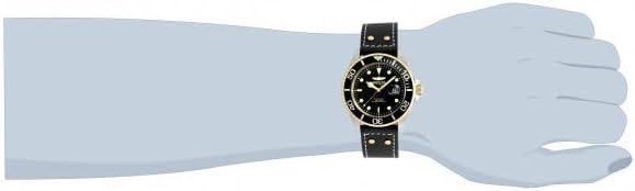 image:imageInvicta Mens Pro Diver Quartz Stainless Steel and Leather Watch ColorBlack Model 22074