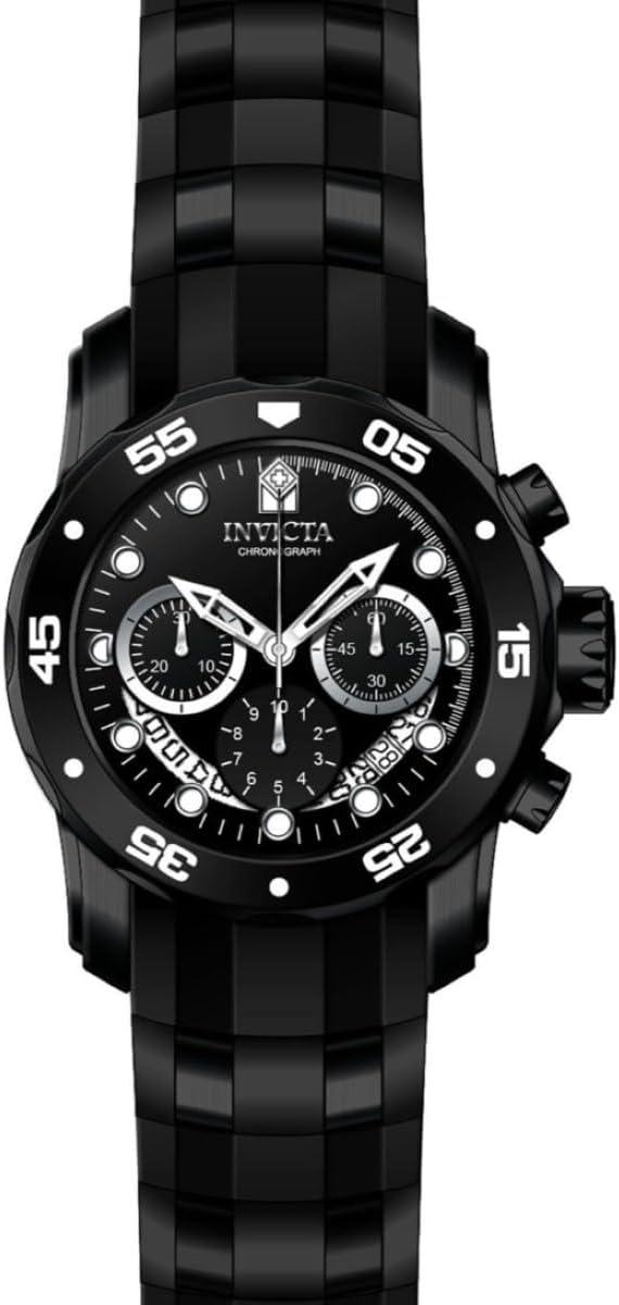 image:imageInvicta Mens Pro Diver Quartz Stainless Steel and Silicone WatchBlack