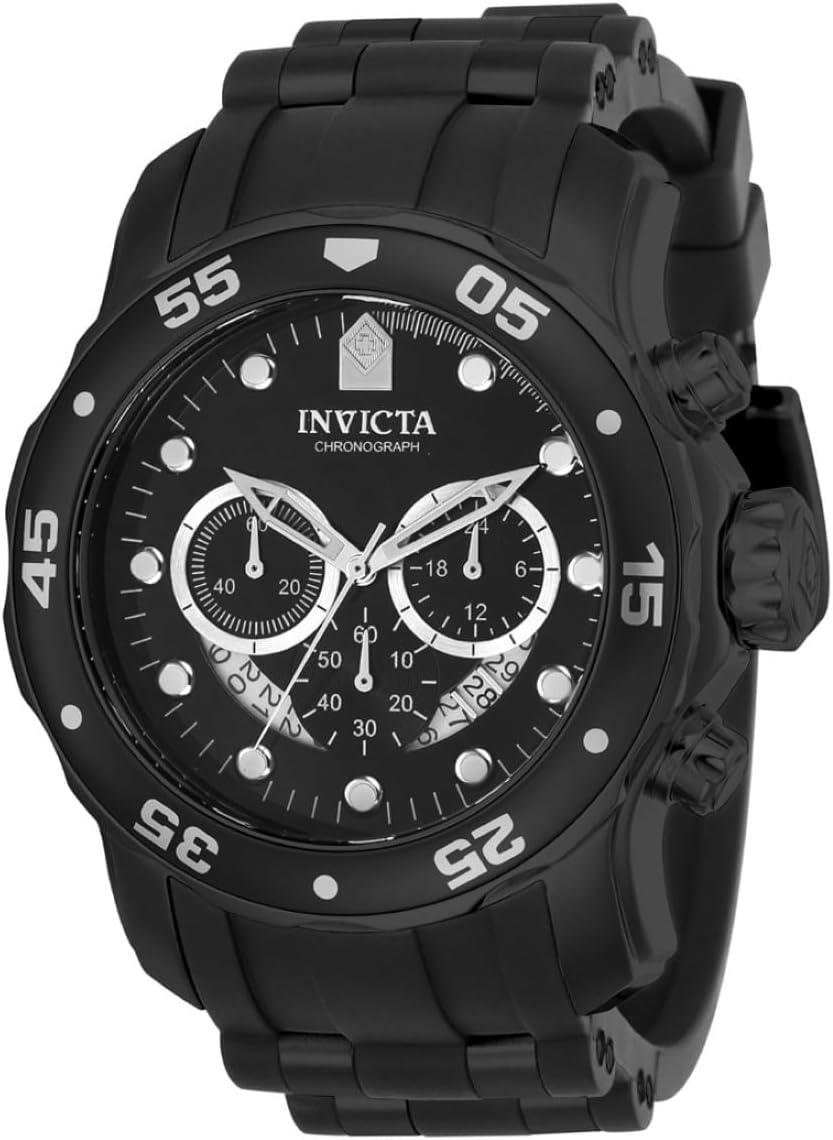 image:imageInvicta Mens Pro Diver Quartz Stainless Steel and Silicone WatchBlack
