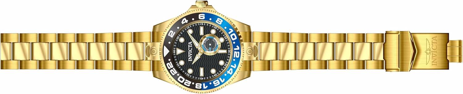 image:imageInvicta Pro Diver Men 47mm Stainless Steel Gold Black dial 824521A Automatic