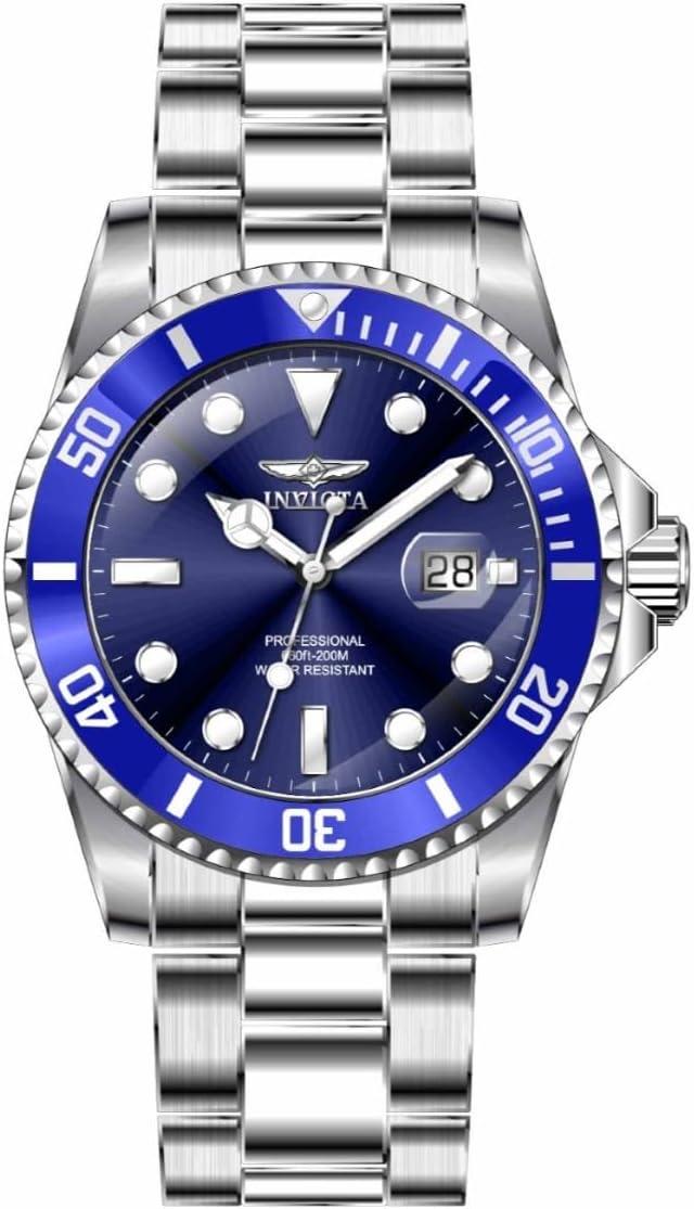 image:imageInvicta Pro Diver Quartz Blue Dial Stainless Steel Mens Watch 33267