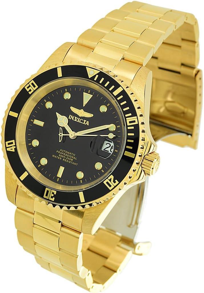 image:imageInvicta Pro Diver Stainless Steel Mens Automatic Watch 43mmGold Black