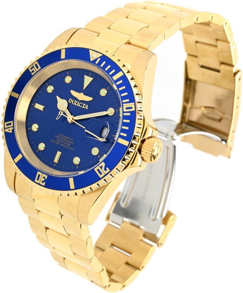 image:imageInvicta Pro Diver Stainless Steel Mens Automatic Watch 43mmGold Blue