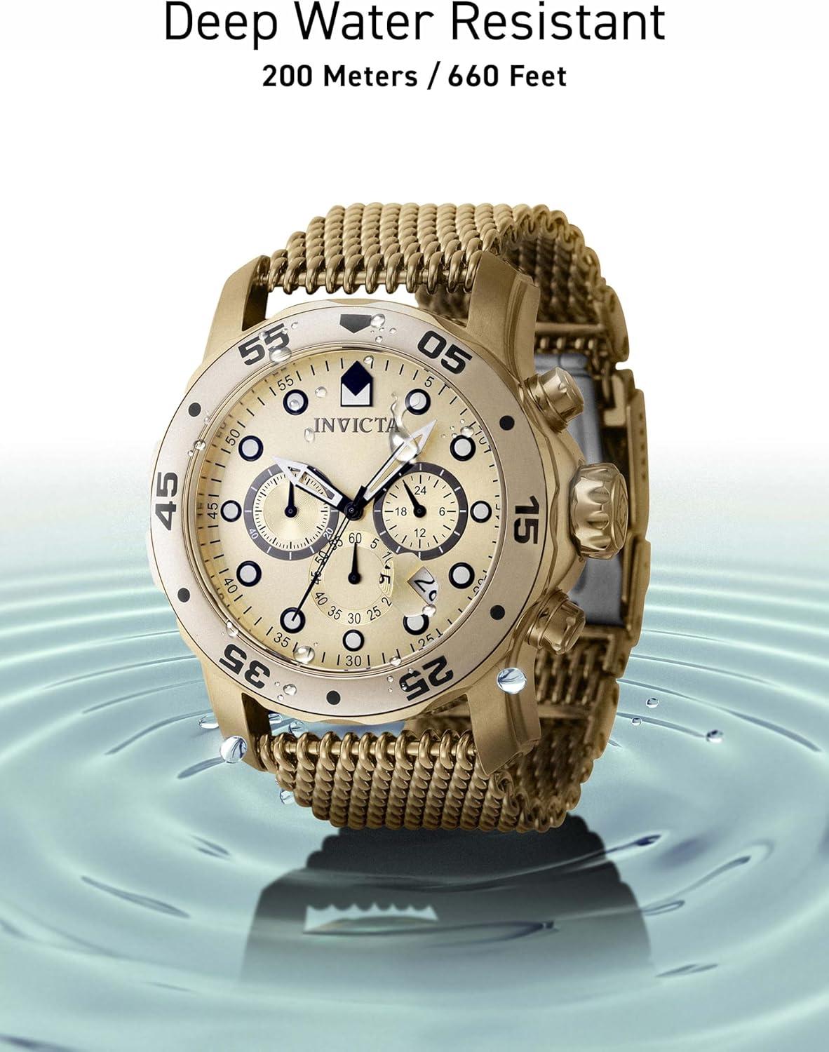 image:imageInvicta Pro Diver Stainless Steel Mens Quartz Watch 48mmGold Gold dial VD53