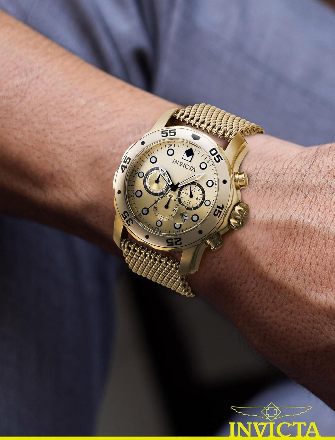 image:imageInvicta Pro Diver Stainless Steel Mens Quartz Watch 48mmGold Gold dial VD53
