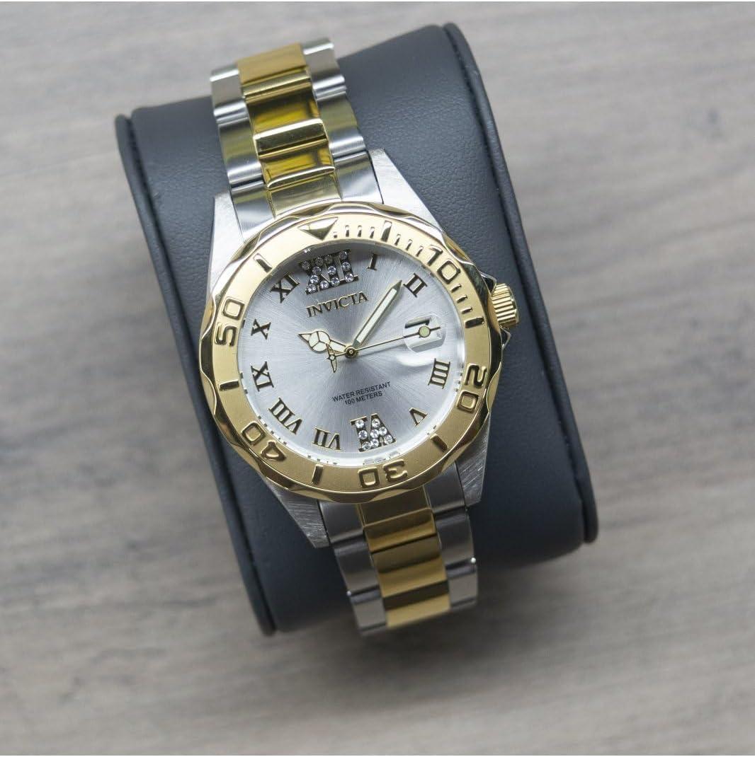 image:imageInvicta Pro Diver Stainless Steel Womens Quartz Watch 38mmGold Stainless Steel