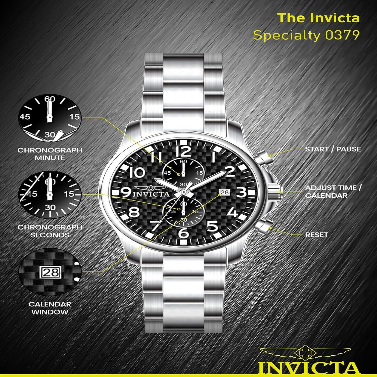 image:imageInvicta Specialty 0379 Mens Quartz Watch 48 mmQuartz Watch