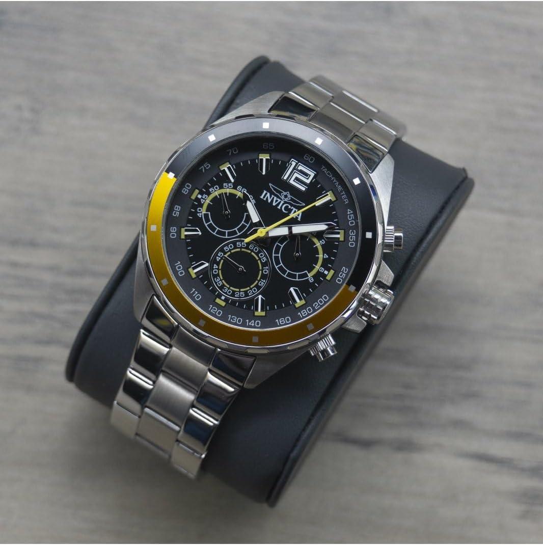 image:imageInvicta Speedway Chronograph GMT Quartz Black Dial Mens Watch 49365