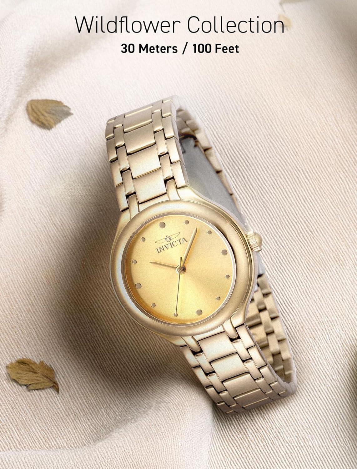 image:imageInvicta Wildflower Lady 32mm Stainless Steel SteelGold