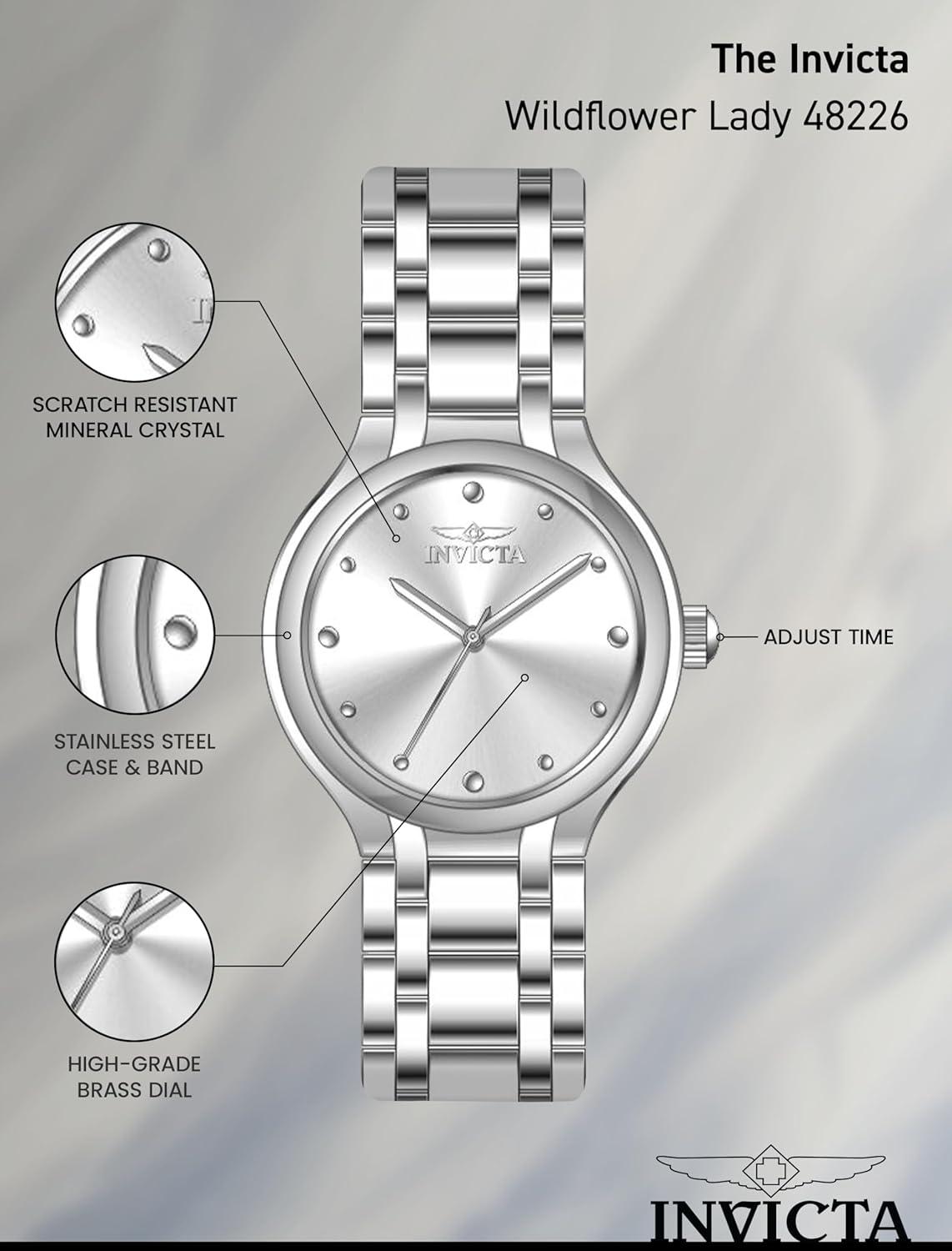 image:imageInvicta Wildflower Lady 32mm Stainless Steel SteelSteel