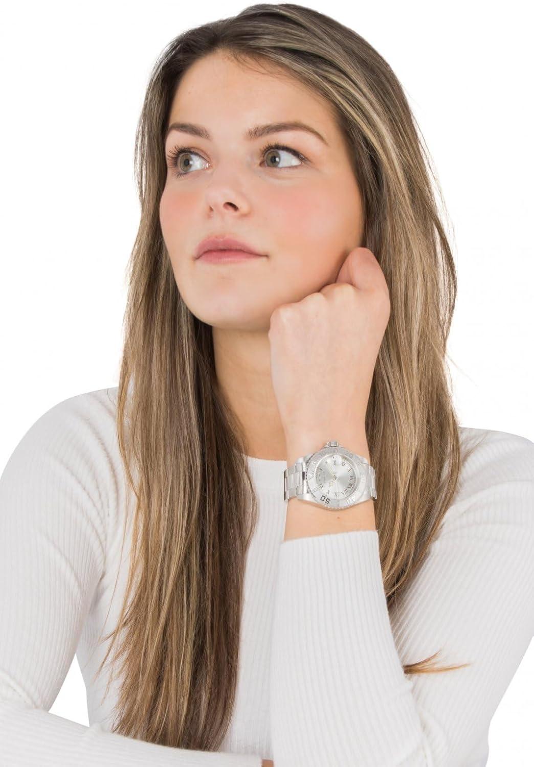 image:imageInvicta Womens 12819 Pro Diver Silver Dial Diamond Accented Watch