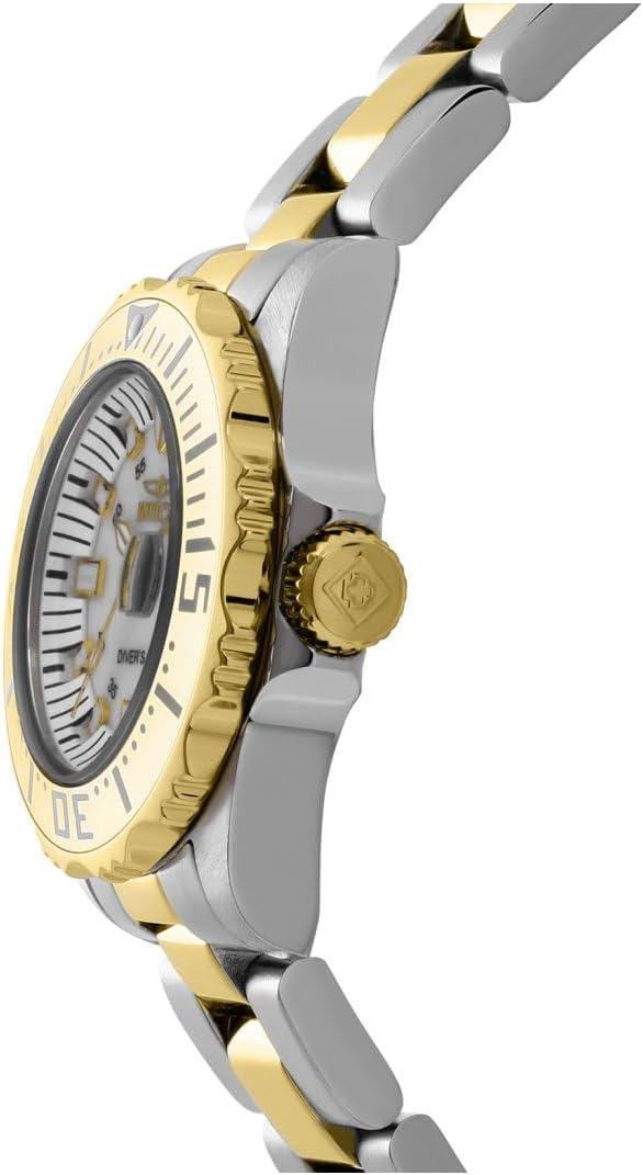 image:imageInvicta Womens 6895 ProDiver Stainless Steel 18k Yellow Gold Plating and MotherofPearl Bracelet Watch
