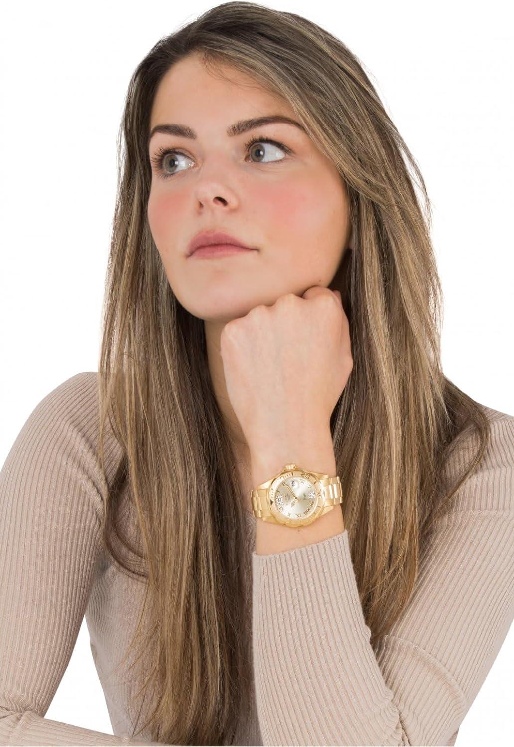 image:imageInvicta Womens Angel Analog Display Quartz Watch StainlessSteel Strap GoldSilver 18 Model 14396 14397GoldTone