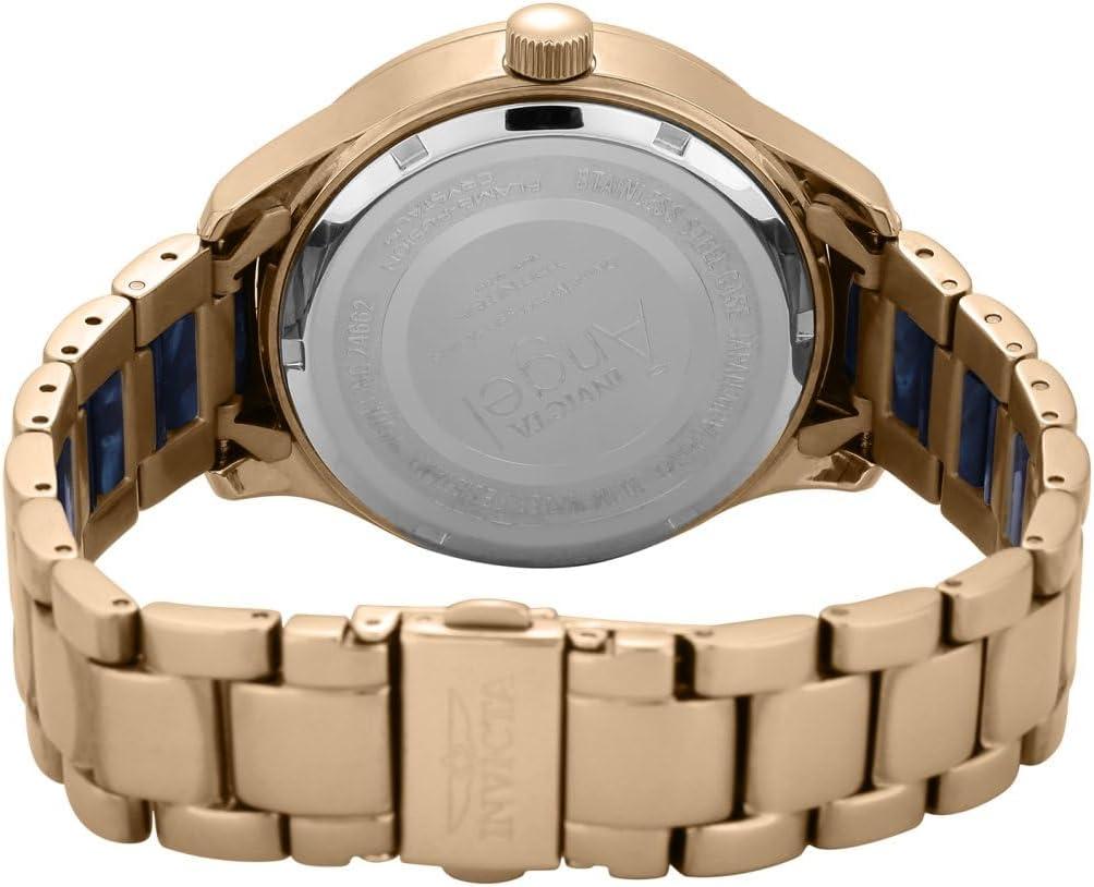 image:imageInvicta Womens Angel Stainless Steel Quartz Watch with StainlessSteel Strap Two Tone 20 Model 24702 24662Rose Gold