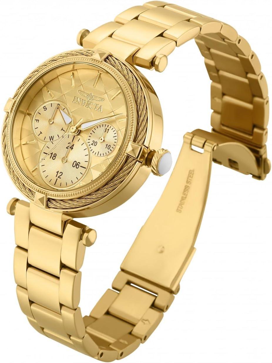 image:imageInvicta Womens Bolt Stainless Steel Quartz StainlessSteel Strap Gold 18 Casual Watch28957