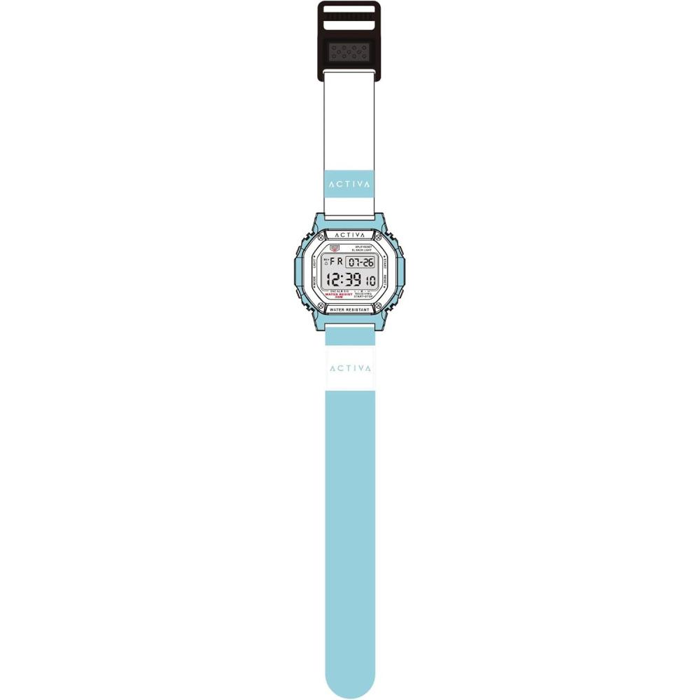 image:imageACTIVA x INVICTA DIGITAL ESSENTIALS Unisex 445mm ABS White  Tiffany Blue Not Applicable dial Electronic Digital