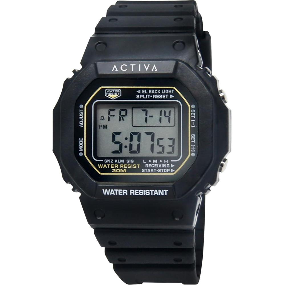image:imageInvicta Activa Digital Mens Quartz Watch 44mmBlack