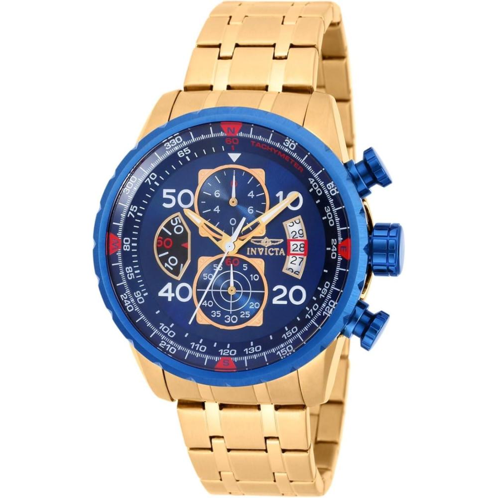 image:imageInvicta Aviator Stainless Steel Mens Quartz Watch 48mmStainless Steel