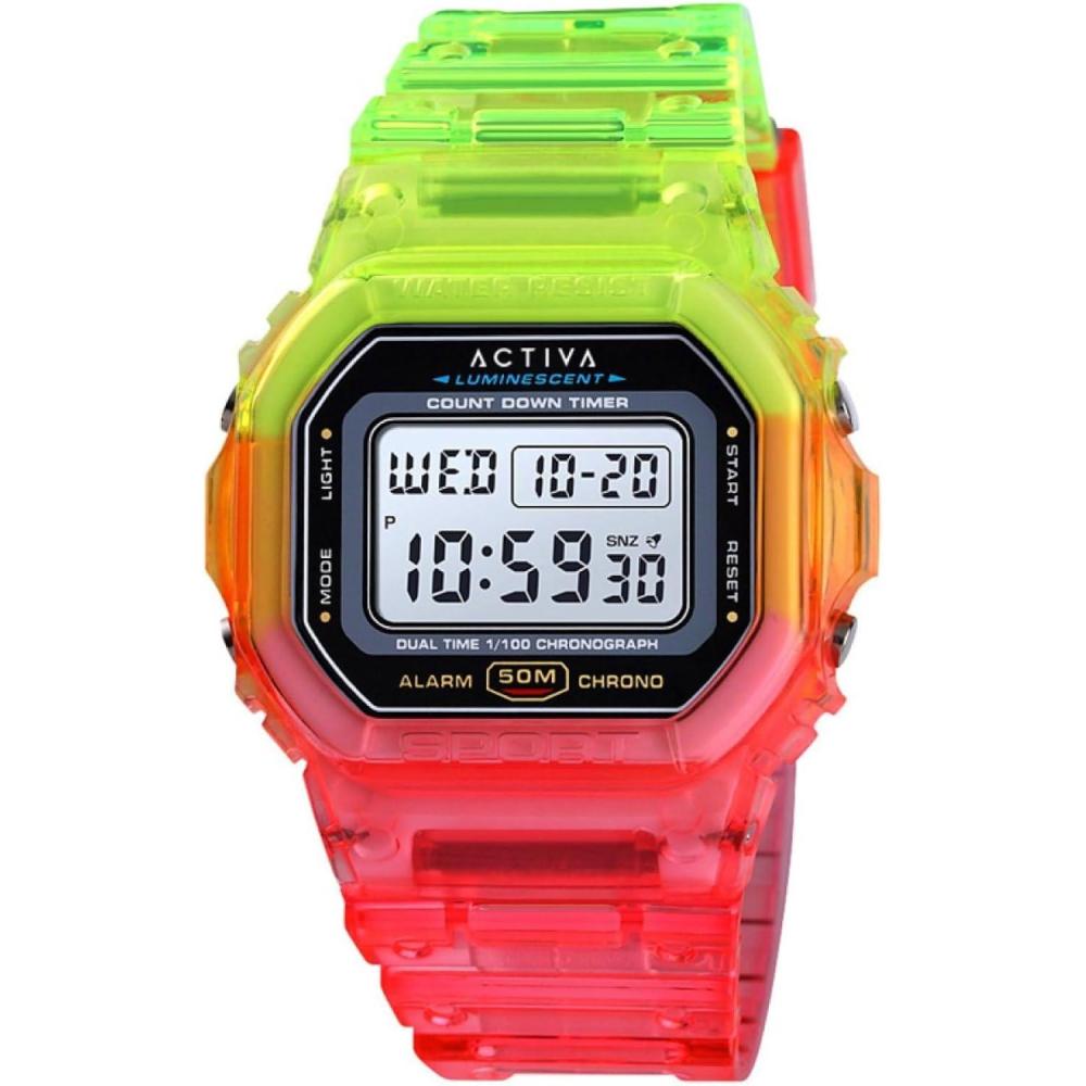 image:imageInvicta Digital Essentials Digital Watch Green Red