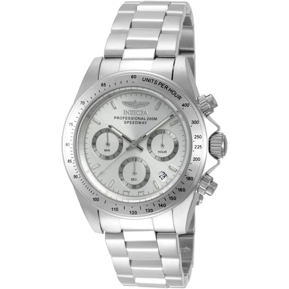 image:imageInvicta Mens 14381 Speedway Chronograph Silver Dial Stainless Steel Watch