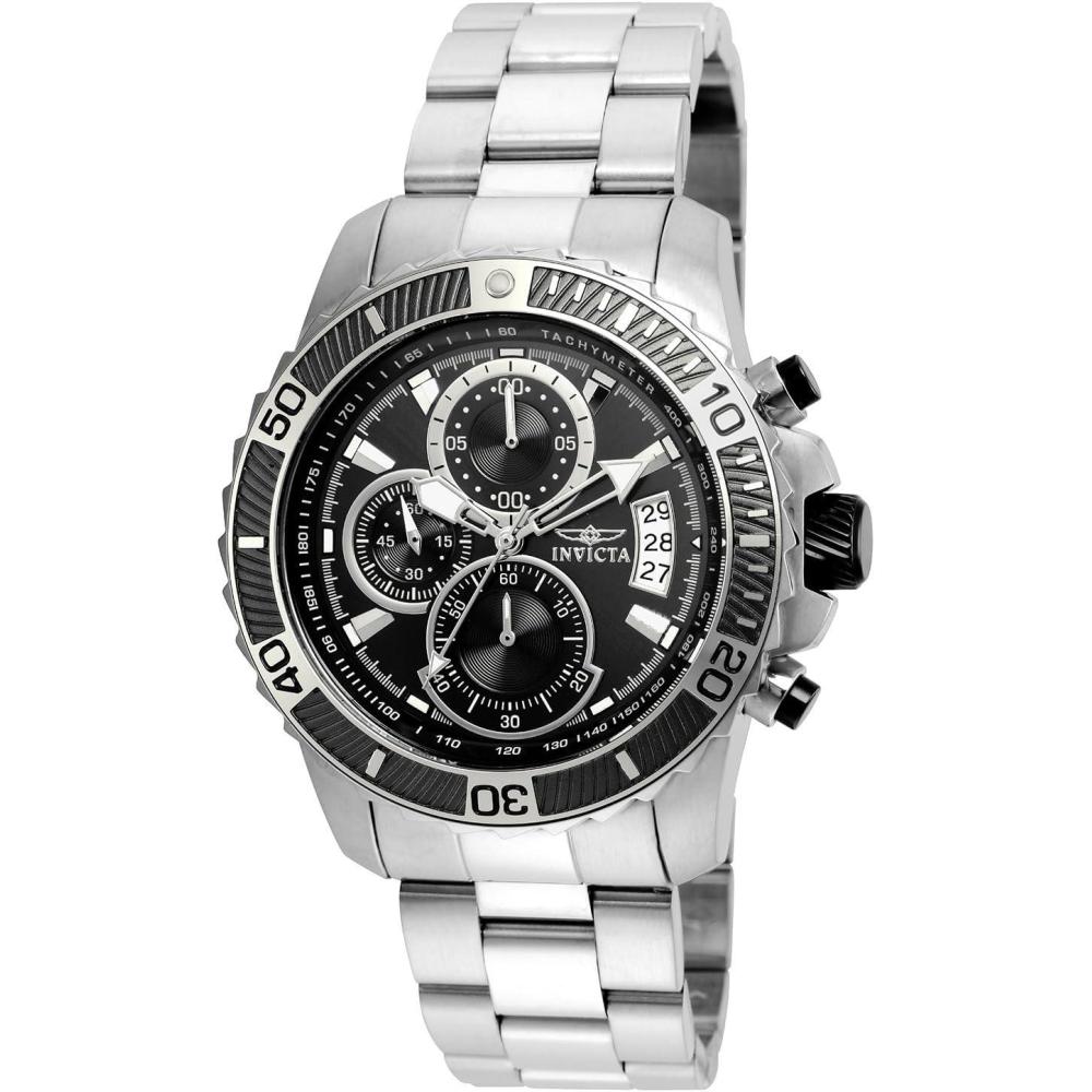 image:imageInvicta Mens 22412 Pro Diver Analog Display Quartz Silver Watch